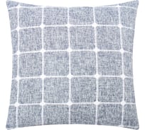 Чехол на подушку Этель Квадраты синий, 45x45 см, 100% п/э 10101063