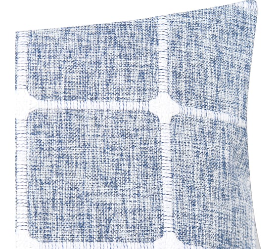 Чехол на подушку Этель Квадраты синий, 45x45 см, 100% п/э 10101063