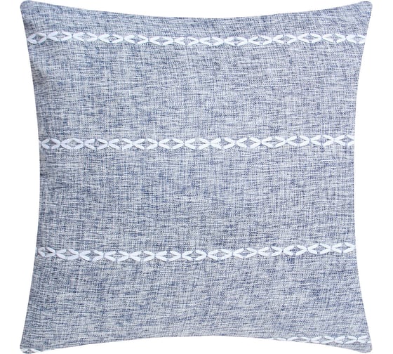 Чехол на подушку Этель Косичка синий, 45x45 см, 100% п/э 10101066