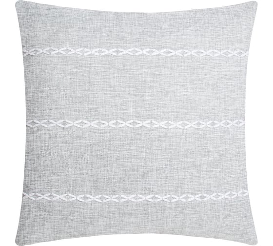Чехол на подушку Этель Косичка серый, 45x45 см, 100% п/э 10101065