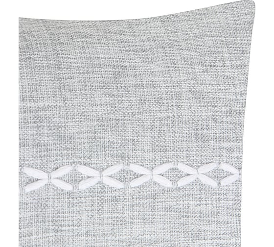 Чехол на подушку Этель Косичка серый, 45x45 см, 100% п/э 10101065
