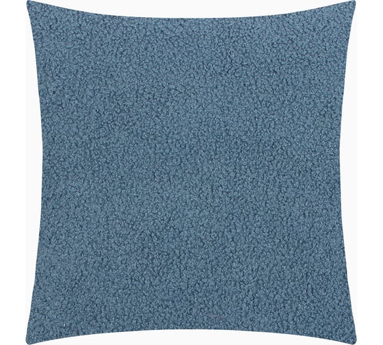 Чехол на подушку Этель Boucle 43x43 см, синий, 100% п/э 10101058 1
