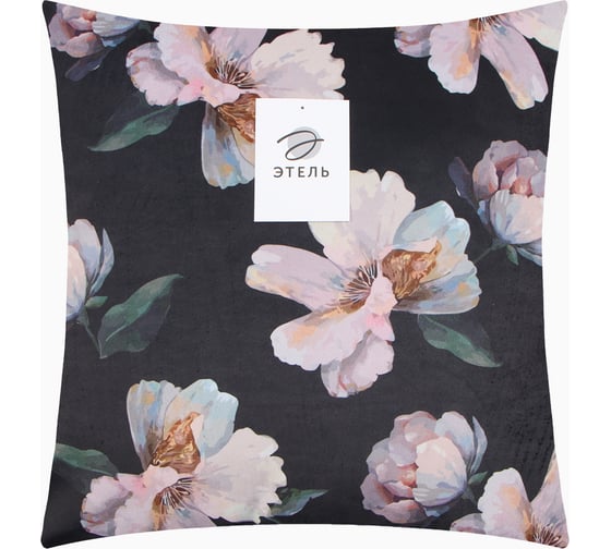 Чехол на подушку Этель Flowers 45x45 см, 100% п/э, велюр 10068677