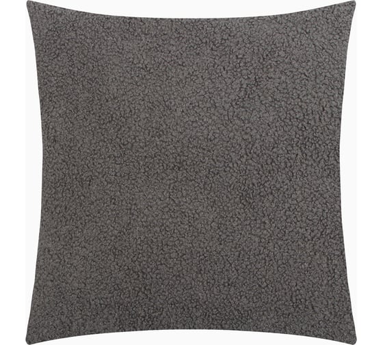 Чехол на подушку Этель Boucle 43x43см, серый, 100% п/э 10101061 1