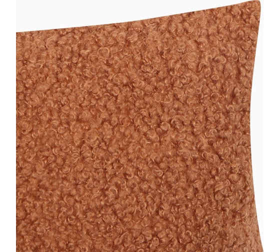 Чехол на подушку Этель Boucle 43x43 см, коричневый, 100% п/э 10101059