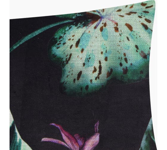 Чехол на подушку Этель Tropical leaves 45x45 см, 100% п/э, велюр 10068673
