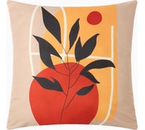 Чехол на подушку Этель Tropical night 45x45 см, 100% п/э, велюр 10219395