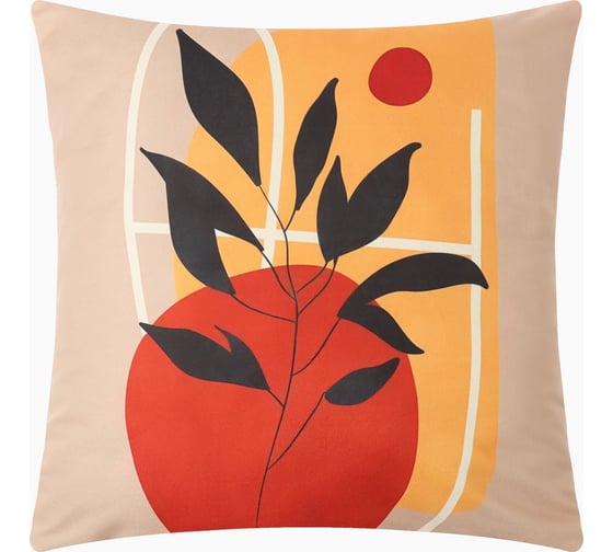 Чехол на подушку Этель Tropical night 45x45 см, 100% п/э, велюр 10219395