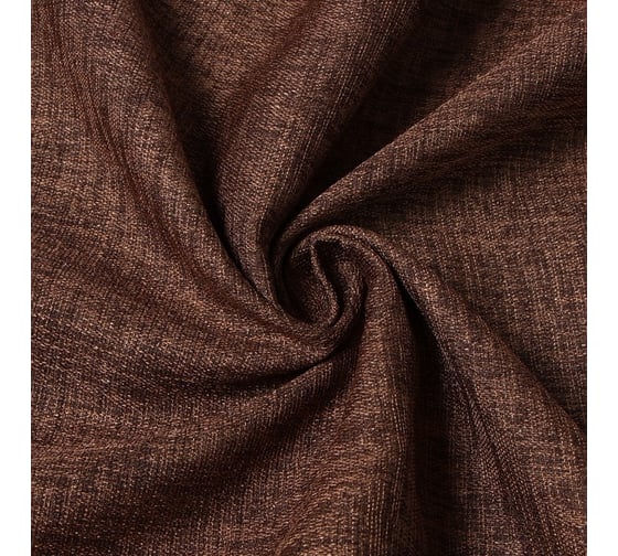 Портьерная штора Этель Natural 130x300 см, коричневый, рогожка/блэкаут, 275 г/м2 10181969