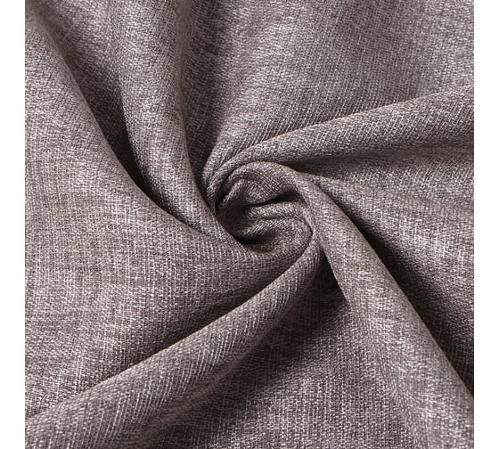 Портьерная штора Этель Natural 145x265 см, серый, рогожка/блэкаут, 275 г/м2 10181966