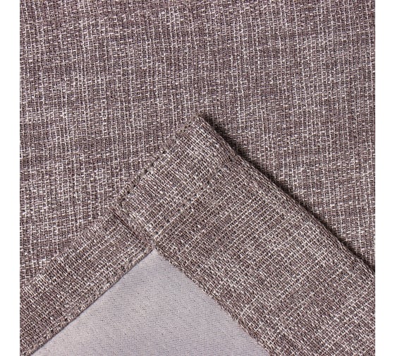 Портьерная штора Этель Natural 145x265 см, серый, рогожка/блэкаут, 275 г/м2 10181966