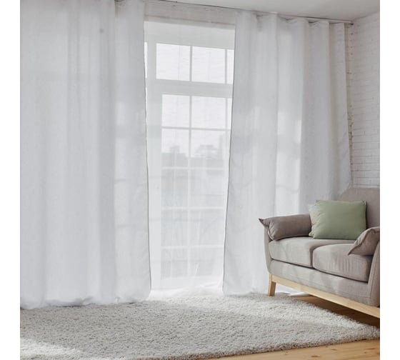 Портьерная штора Этель Ромб 290x270 см, 100% полиэстер 4995481 1