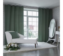 Портьерная штора Этель 220x280 см, Английский стиль SAGE, светло-зеленый, 100% полиэстер 2846248