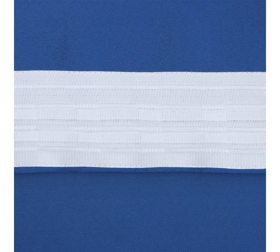 Портьерная штора Этель 250x265 см, синий, блэкаут, 240 г/м2 10339918