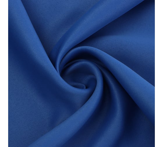 Портьерная штора Этель 250x265 см, синий, блэкаут, 240 г/м2 10339918