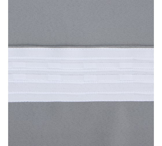 Портьерная штора Этель 270x300 см, серый, блэкаут, 240 г/м2 10339928