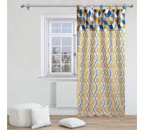 Портьерная штора Этель Кораллы 140x270 см, 130 г/м2, 100% хлопок 7150112