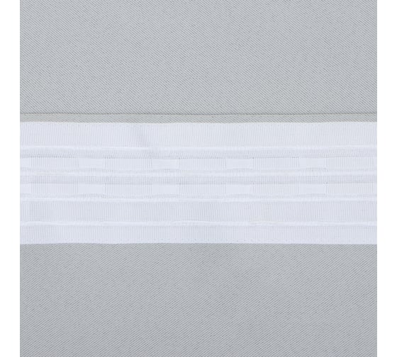 Портьерная штора Этель 130x300 см, светло-серый, блэкаут, 240 г/м2 10339929
