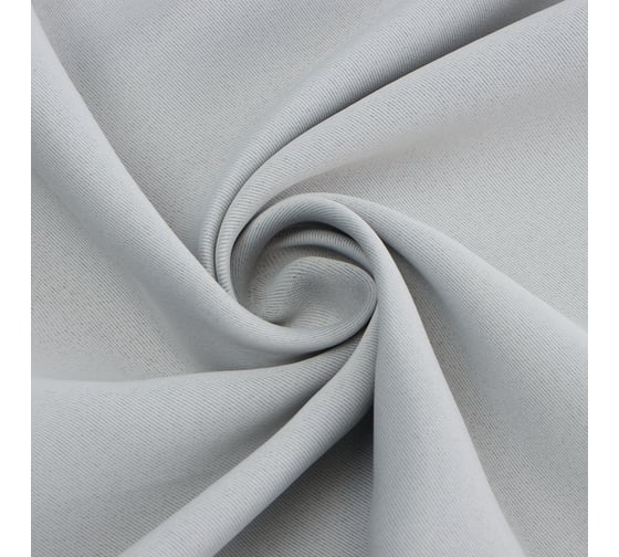 Портьерная штора Этель 130x300 см, светло-серый, блэкаут, 240 г/м2 10339929