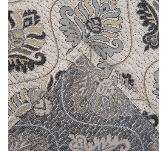 Гобеленовое покрывало Этель Барокко серебрянный, 140x200 см, 450 г/м2, 20% хлопок, 80% полиэстер 4616857