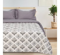 Гобеленовое покрывало Этель Барокко серебрянный, 240x200 см, 450 г/м2, 20% хлопок, 80% полиэстер 4616860