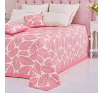 Хлопковое покрывало Этель Листопад 200x240 см, розовый, 100% хлопок, 300 г/м2 7548523