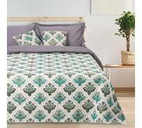 Гобеленовое покрывало Этель Барокко бирюзовый, 240x200 см, 450 г/м2 ,20% хлопок, 80% полиэстер 4616846