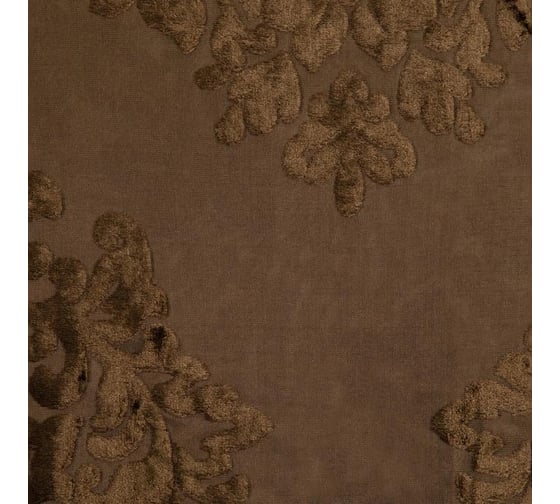 Тюлевая штора Этель Ренессанс сетка с бархатом, 170x265 см, шоколадный пудинг, 100% полиэстер 2902356