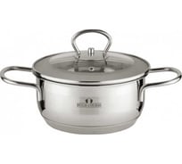 Кастрюля Bella Cucina со стеклянной крышкой, 20 см, 3,1 л, нержавеющая сталь BC-2007 2007-BC