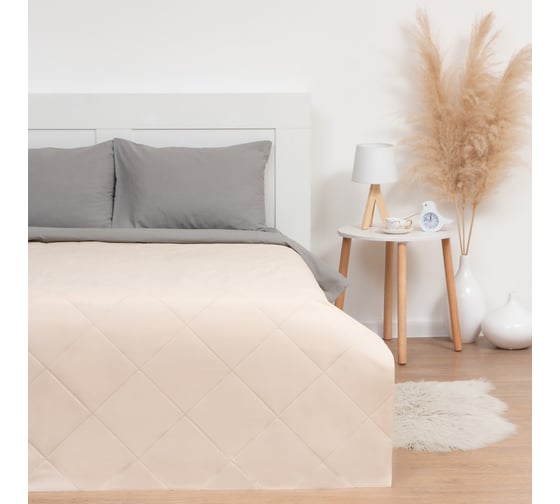 Покрывало LoveLife евро макси 240x210±5 см, цвет бежевый, микрофайбер, 100% полиэстер 7581234 1