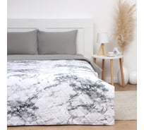 Покрывало LoveLife евро White marble, 200x210±5 см, микрофайбер, 100% полиэстер 10205645
