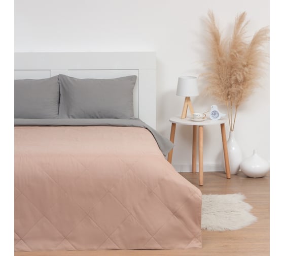 Покрывало LoveLife евро 200x210±5 см, цвет коричневый, микрофайбер, 100% полиэстер 7581237 1