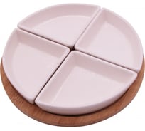 Менажницы 4 шт с подставкой APOLLO "Circulo" CRC-04