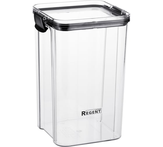 Контейнер для сыпучих продуктов пластик 1,3л. Linea Desco Regent inox 93-DE-CA-30-1300