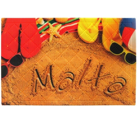 Коврик FORA придверный, грязезащитный, фотопринт Мальта 40x60 cм FOR-DOOR20 1