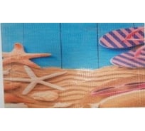Придверный коврик FORA грязезащитный, фотопринт цветной пляж, 40x60 cм FOR-DOOR23
