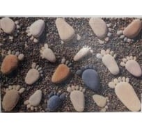 Придверный коврик FORA грязезащитный, фотопринт пляжные следы, 40x60 cм FOR-DOOR22