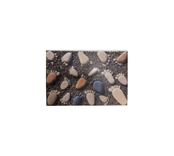Придверный коврик FORA грязезащитный, фотопринт пляжные следы, 40x60 cм FOR-DOOR22 1