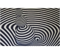 Коврик FORA черный придверный Шары 40x60 см FOR-DOOR04