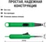 Зажигалка электронная  TDM ELECTRIC для газовой плиты пьезоэлектрическая бытовая ПЗ-01, зелёная SQ2511-0006 3
