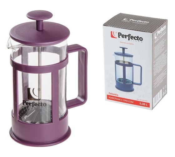 Кофейник с прессом PERFECTO LINEA стеклянный, 350 мл, Colombia 52-006350 1