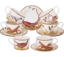 Чайный набор Lefard ОХОТА на 6 персон 12 предметов 300 мл 590-500