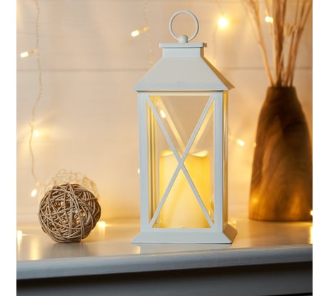 Декоративный фонарь со свечой NEON-NIGHT 14x14x29 см 513-046