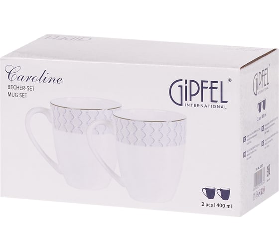 Набор кружек Gipfel Caroline 400 мл, 2 предмета 42937