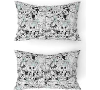 Набор наволочек ООО «Текстильная компания «Русский Дом» 2 шт., 1097-1 Коты б/з (20с259), 50*70 НН2/20с259.1097-1.50/70