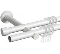 Карниз металлический ООО АС Март Денс D19Г/19Г, белый, 2,4 м, в упаковке 4812634008941