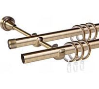 Карниз металлический ООО АС Март Грейс D19Г/19Г, антик, 2,0 м, в упаковке 4812634118190