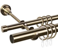 Карниз металлический ООО АС Март Грейс D25Г/16Г, антик, 1,6 м, в упаковке 4812634014454