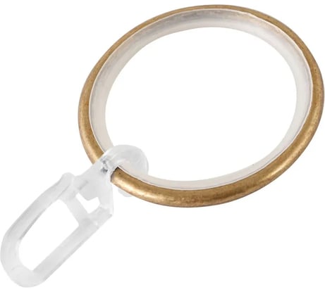 Кольцо ООО АС Март D16, бесшумное с крючком, антик (упаковка 10 шт) 4812634004493