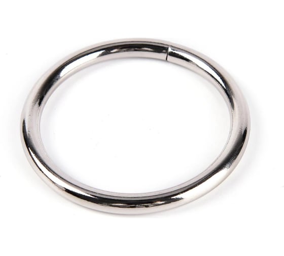 Кольцо ООО АС Март диаметр 25 мм, простое, хром, 10 шт. 4812634013723 1